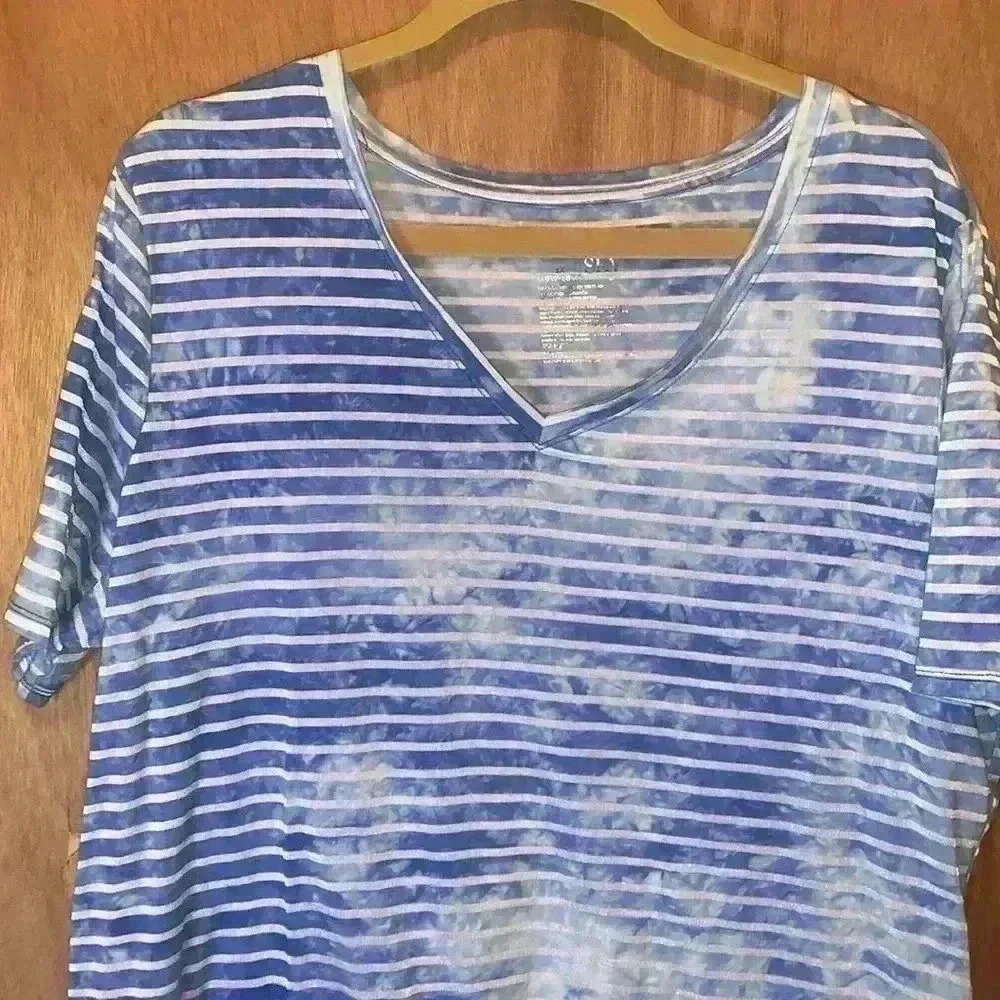 Terra & Sky Blouse Shirt 1X (16W-18W) - Picture 4 of 15